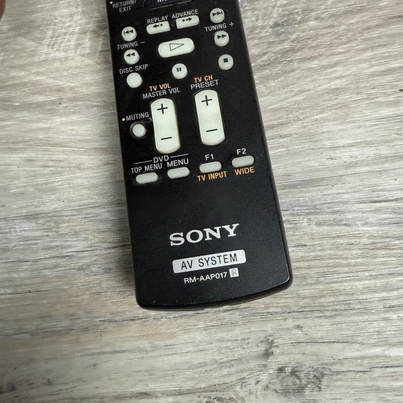 Sony RM-AAP016‎ Genuine OEM AV Receiver System Remote Control Tested Working - Picture 2 of 4